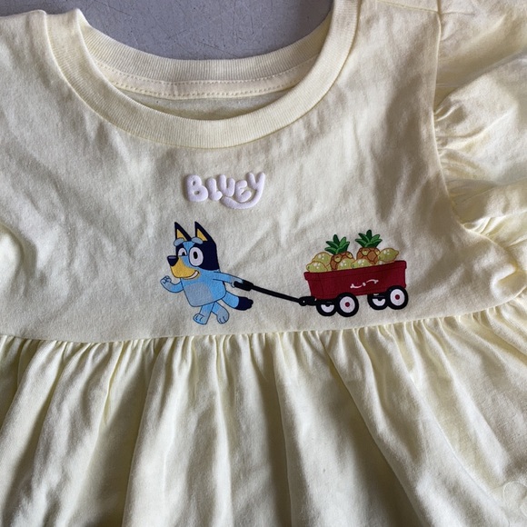 NWT Bluey Girls Lemon Top and Bottom Set - Picture 3 of 6